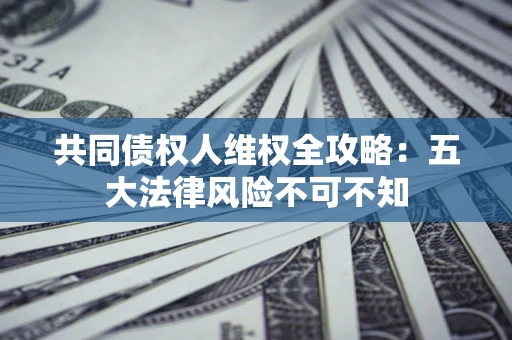 北京共同债权人维权全攻略：五大法律风险不可不知