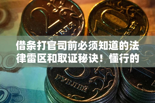 北京借条打官司前必须知道的法律雷区和取证秘诀！懂行的人已经留好这些证据