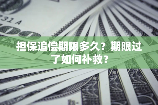 北京担保追偿期限多久？期限过了如何补救？