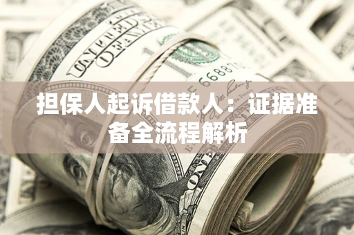 北京担保人起诉借款人：证据准备全流程解析