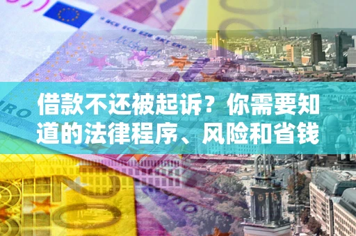 北京借款不还被起诉？你需要知道的法律程序、风险和省钱技巧